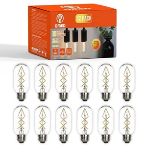 OMED Fishbone LED Filament Vintage Edison Light Bulbs, T45/T14 E26 4W Antique... - Picture 1 of 9
