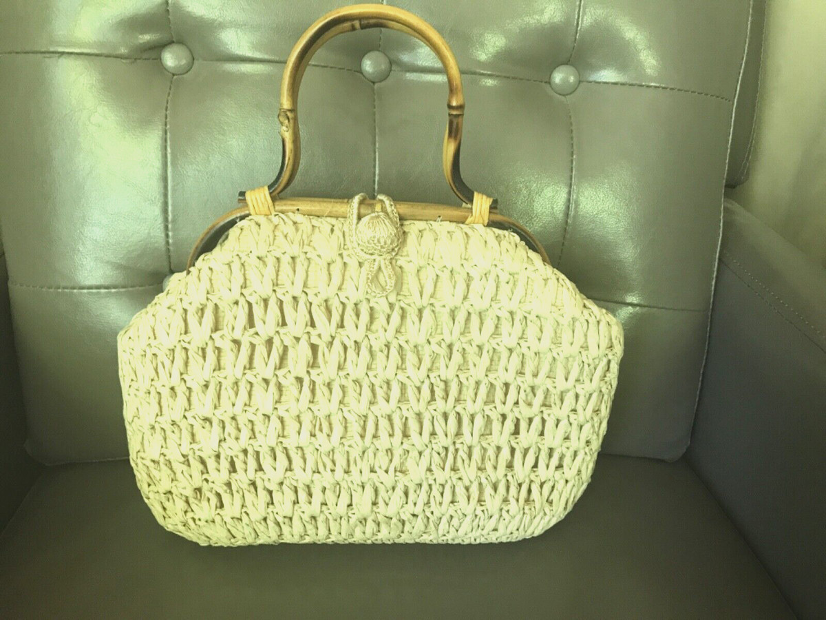 稀少☆50's Straw Bag 50年代 ストローハンドバッグ 稀少☆50's Straw Bag 50年代 ストローハンドバッグ 50's Straw