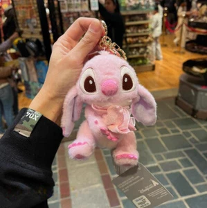 2025 Hongkong Disney Sakura Series Stitch Plush Doll Pendant Keychain Toy - Picture 1 of 1