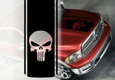 1 pieza CAPUCHA rayas gráficos vinilo capó calcomanía pegatina compatible Dodge Ram 1500 Foto 1 de 4