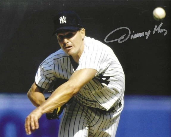 Signed  8x10 JIMMY KEY  New York Yankees Autographed photo - COA  - Image 1 of 1