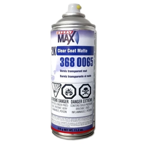 400mL SprayMax 2K Automotive Clear Coat Aerosol Matte 3680065 - Auto Body Repair - Image 1 of 1