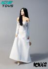 1/6 Scale Female Clothes White Dress Costume Action Figure Accessories For 12 