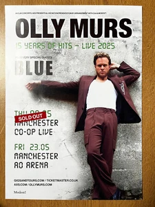 Olly Murs AO Arena Manchester 23 May 2025 Promo A3 Poster - Picture 1 of 1
