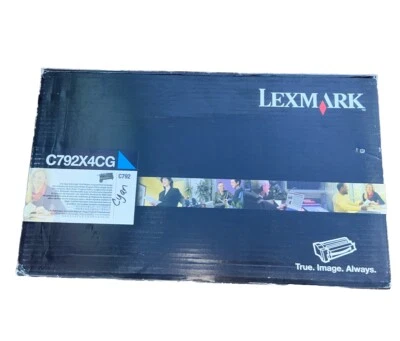 Nuevo tóner Lexmark C792x4CG original OEM Lexmark C792 cian genuino Foto 1 de 3
