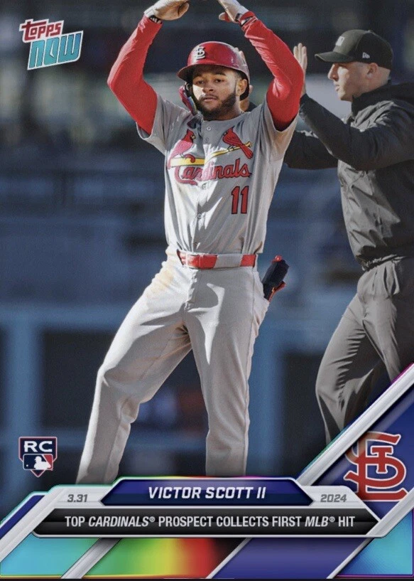 2024 Topps NOW RC Rainbow Prospect First Hit 3.31.24 VICTOR SCOTT II Digital - Image 1 of 1