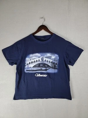 Venezia Camiseta Italia Canal Puente Turista Azul Talla Grande Foto 1 de 4