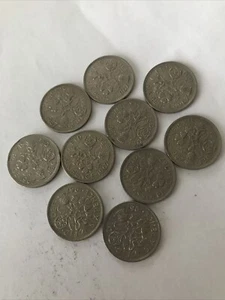 10 x 1967 Sixpence Coins Elizabeth II - Picture 1 of 2