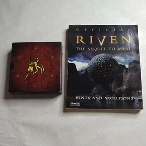 Riven the Sequel to Myst (PC) Game 5-disk set + Official Riven Hints & Solutions - Picture 1 of 9