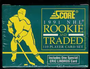 1991-92 Score NHL Hockey Rookie & Traded Set sigillato in fabbrica (110) ERIC LINDROS + - Foto 1 di 1