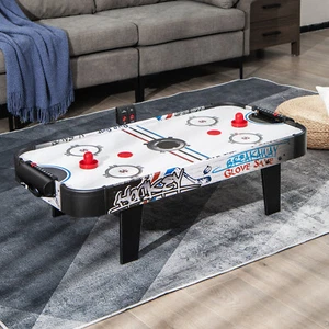 42" Air Powered Hockey Table Game Room Home Sport Electronic Scoring 2 Pushers - Picture 1 of 10