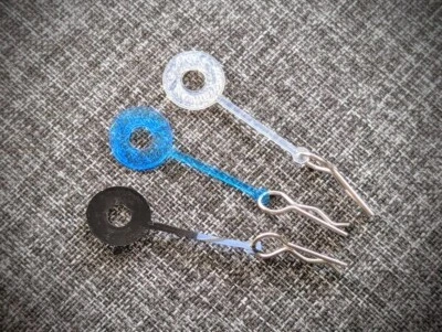 20-PCS: RC BODY POST WASHERS w/ CLIPS. 1/10 SCALE, FITS TRAXXAS SLASH ARRMA LOSI - Image 1 of 4