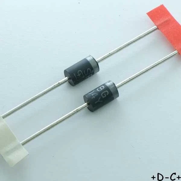 TAIWAN-SEMICONDUCTORS SF66G Diode 400V 6A DO-201 TSC RoHS (lot de 2)