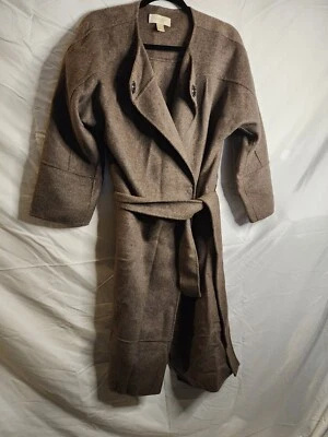 Abrigo largo gris lana angora Liz Claiborne para mujer talla mediana Foto 1 de 4