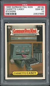 Spazzatura secchio bambini 15a serie 619b cassetta Casey PSA 10 GEM MINT Os15 fustellato - Foto 1 di 2