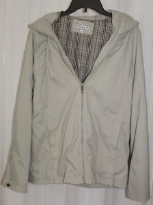 PELLE STUDIO POLYESTER BEIGE WITH PLAID INTERIOR FULL ZIP JACKET - Picture 1 of 2