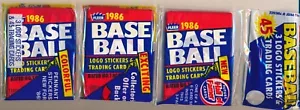 8 COUNT LOT 1986 FLEER BASEBALL SEALED GROCERY RACK PACKS - Picture 1 of 1