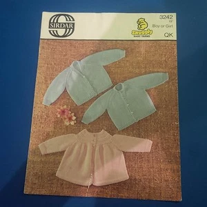 Sirdar Baby Matinee Coat & Cardigans Knitting Pattern 3242 - Picture 1 of 1