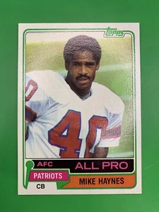 1981 Topps Mike Haynes AP New England Patriots #230 - Imagen 1 de 2