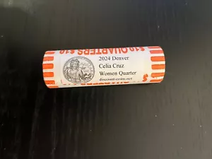 2024 D Denver Celia Cruz unzirkuliertes Viertel $ 10 Rolle - IN DER HAND - Bild 1 von 3