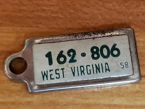 58 West Virginia Disabled American Veterans DAV License Plate Key Chain 162-806 - Picture 1 of 7