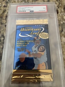 2000 Quantum Leaf Football Foil Pack PSA 7 Looks Nicer !!