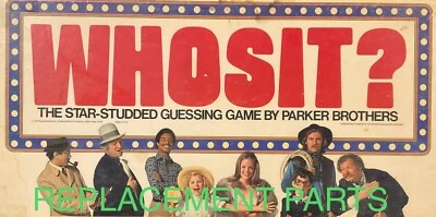 Board Game Parts: WHOSIT? Parker Brothers, 1976, replacement pieces - Image 1 of 2