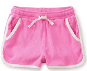 TEA COLLECTION Knit Track Shorts - Perennial Pink - NWT Girls 12 - Picture 1 of 2