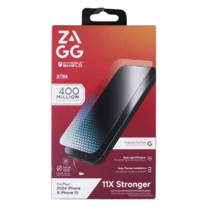 ZAGG Invisible Shield (Glass XTR4) Screen Protector for Apple iPhone 16 / 15 - Picture 1 of 1