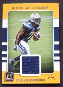 Mike Williams 2017 Panni Donruss #4 Rookie Threads Swatch Karte - Bild 1 von 2
