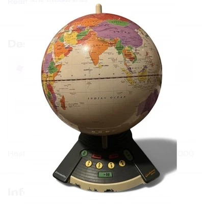 1997 GeoSafari World ExploraToy Trivia Электронный Обучающий Глобус  - Изображение 1 из 2