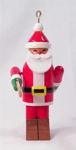 Whirligig Babbo Natale Hallmark Decorazione Natalizia 1985 OB Legno Vintage Country QX519-2 - Foto 1 di 5