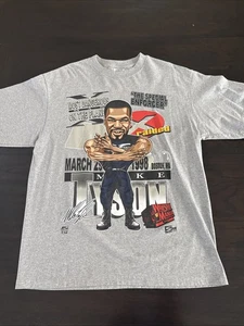 Vintage Mike Tyson WWF Wrestlemania 14 Grey T Shirt XL 1998 Boston WWE - Picture 1 of 9