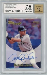2000 Topps Stars Derek Jeter Autograph BGS 7.5 - Picture 1 of 2