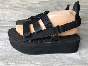Teva Damen 8 Flatform Universal Mevia Schwarz Plateau Sandalen 1116810 - Bild 1 von 7
