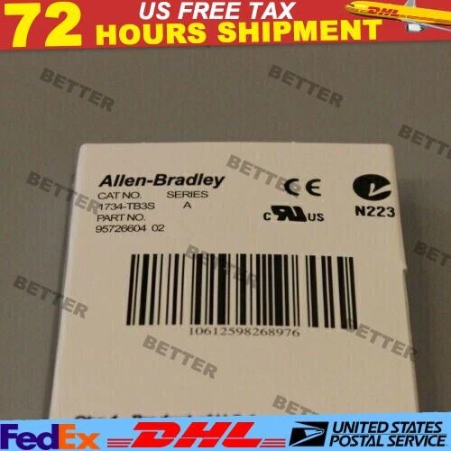 AB 1734-TB3S SER A POINT I/O Module PLC Terminal 1734TB3S New Factory Sealed - Image 1 of 1