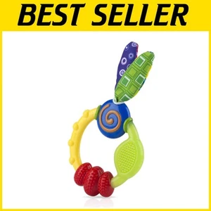 Sensory-Enhancing Teething Rings - Soft Silicone & Crinkling Fabric Pack of 16 - Picture 1 of 10