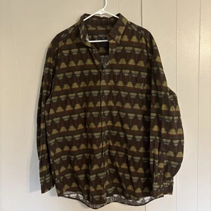 Woolrich Deer Hunter Southwest Coperta Extra Large Uomo Flanella XL Camicia Invernale - Foto 1 di 13