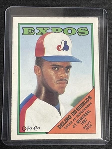 1988 O-Pee-Chee Delino DeShields #88 Rookie RC - Foto 1 di 2