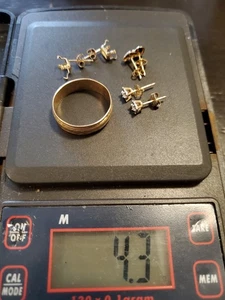  Rottami d'oro gioielli 4,3 grammi: 14 carati  - Foto 1 di 5