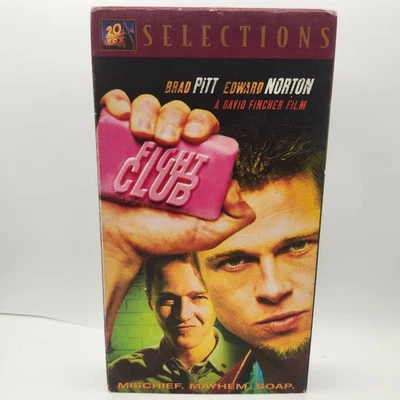 Fight Club VHS 2002 20th Century Fox Selections Brad Pitt Edward Norton - Image 1 of 4