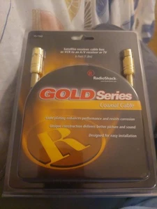 NIB Radio Shack Gold series coaxial cable 6ft # 15-1542 - Picture 1 of 6