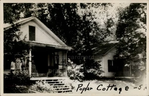 RPPC Lake City, MN Poplar Cottage 1950 Wabasha County Minnesota - Bild 1 von 5