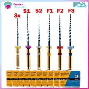Endodontic Endo Rotary File X3 pro Blue Taper Dental Root Canal Files Engine Tip - Picture 1 of 24