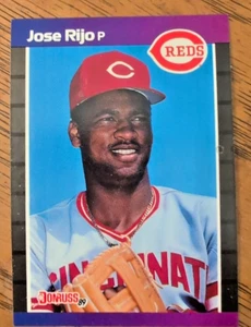 JOSE RIJO Cincinnati Reds 1989 Donruss Baseball Card #375 Mint - Picture 1 of 2
