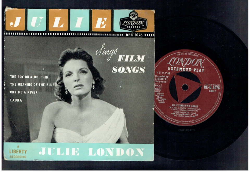 JULIE LONDON JULIE SINGS FILM SONGS EP CRY ME A RIVER/LAURA - Image 1 of 1