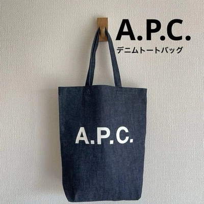 A.P.C. Tote Bag Denim Beautiful design Easy to use and durable Popular Items Lim - Image 1 of 4
