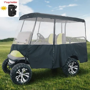 KEMIMOTO 4 Passenger Golf Cart Cover Enclosure Protector 600D for Club Car Tempo - Picture 1 of 14