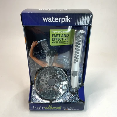 Waterpik Spray Cabezal de Ducha de Alta Presión y Varita de Ducha de Mano Pulso de Potencia Foto 1 de 4