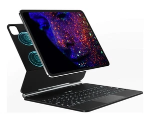 Keyboard/Trackpad/Case for iPad Pro 13" - M4 2024 - Backlit - Magnetic - Black - Picture 1 of 5